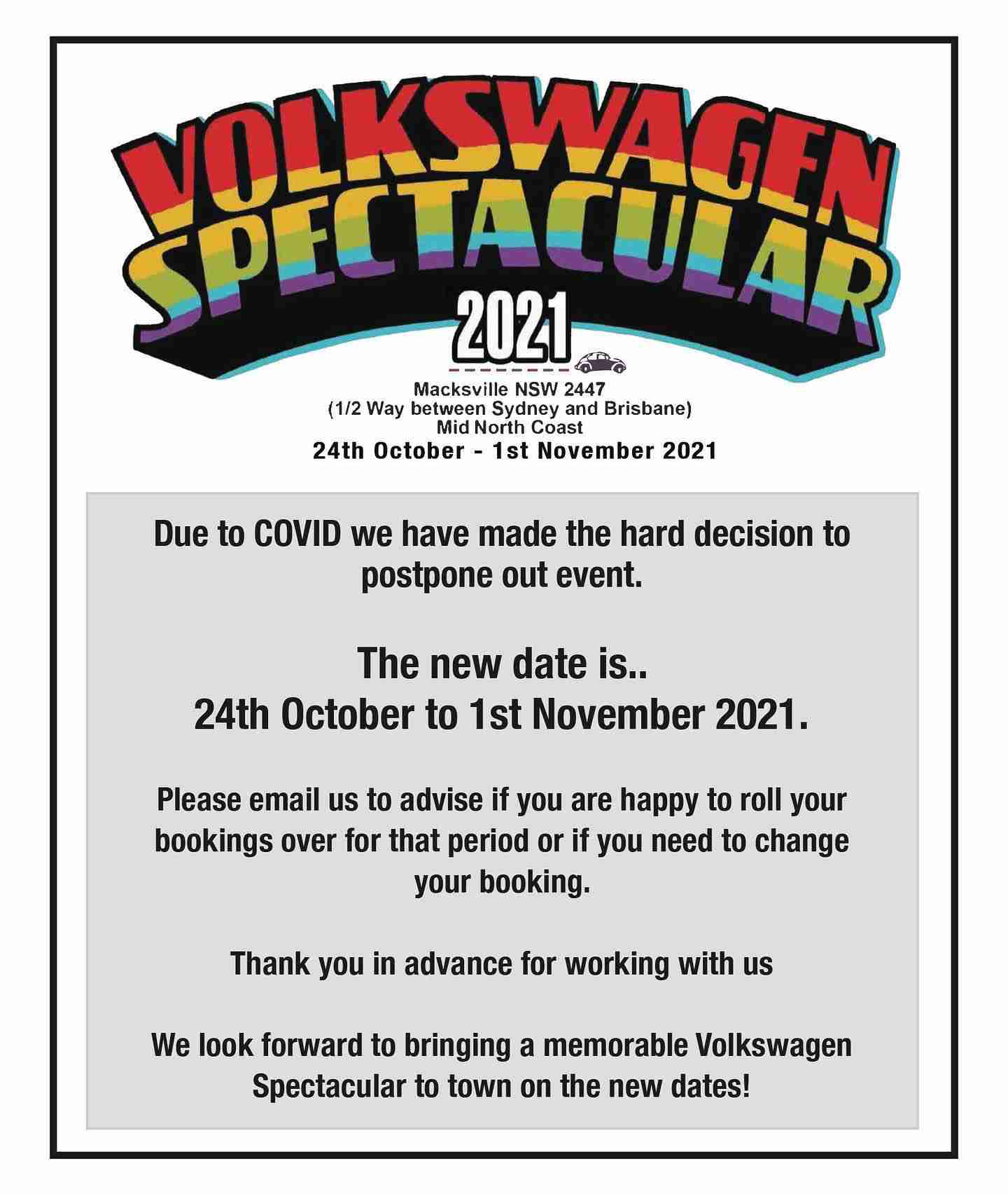 Volkswagen Spectacular Notice